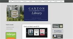 Desktop Screenshot of cantonfreelibrary.org